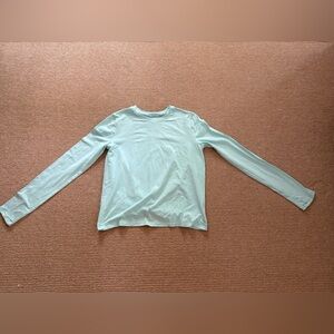 Athleta Girl TWISTAROUND Light Green Long Sleeve Shirt